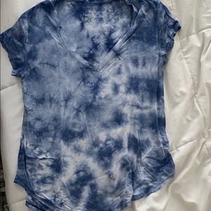 soft american eagle blue tie-dye tshirt, small